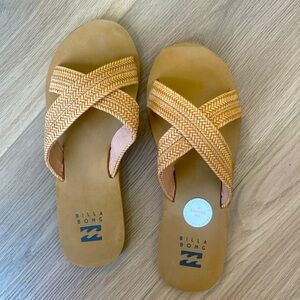 Billabong Women's Woven Tan Sandals
